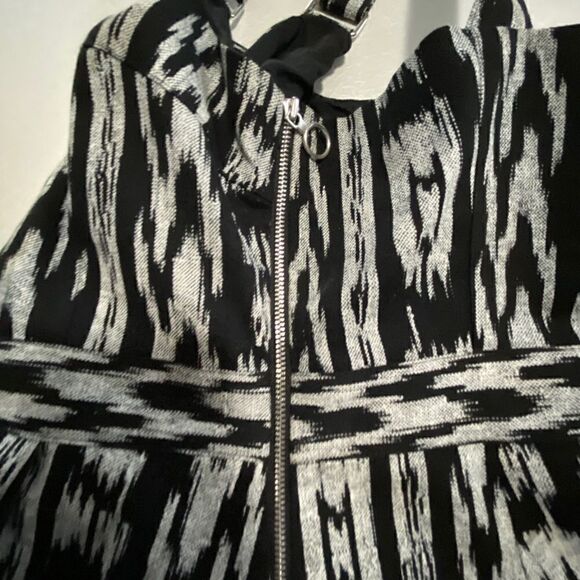 RACHEL Rachel Roy Go West Ikat Print Cross Straps Dress Size 2 - Picture 7 of 12